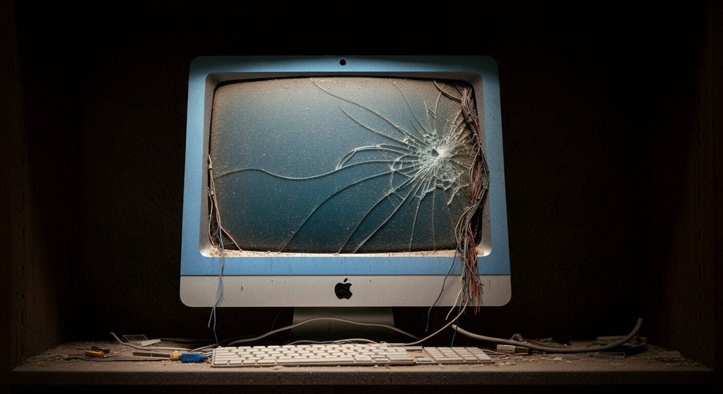 ジャンク修理の成功例:ハードオフで1100円のiMacを復活させる